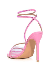 AZALEA WANG SITKA EMBELLISHED STILETTO SNADAL IN PINK