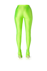AZALEA WANG STAR STRETCH SEXY STILETTO PANT BOOT IN LIME