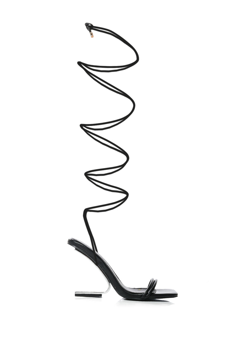 AZALEA WANG FERNANDA SWOOP HEEL SANDAL
