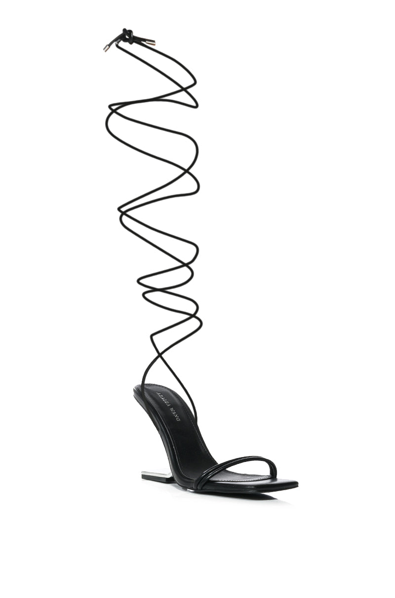 AZALEA WANG FERNANDA SWOOP HEEL SANDAL