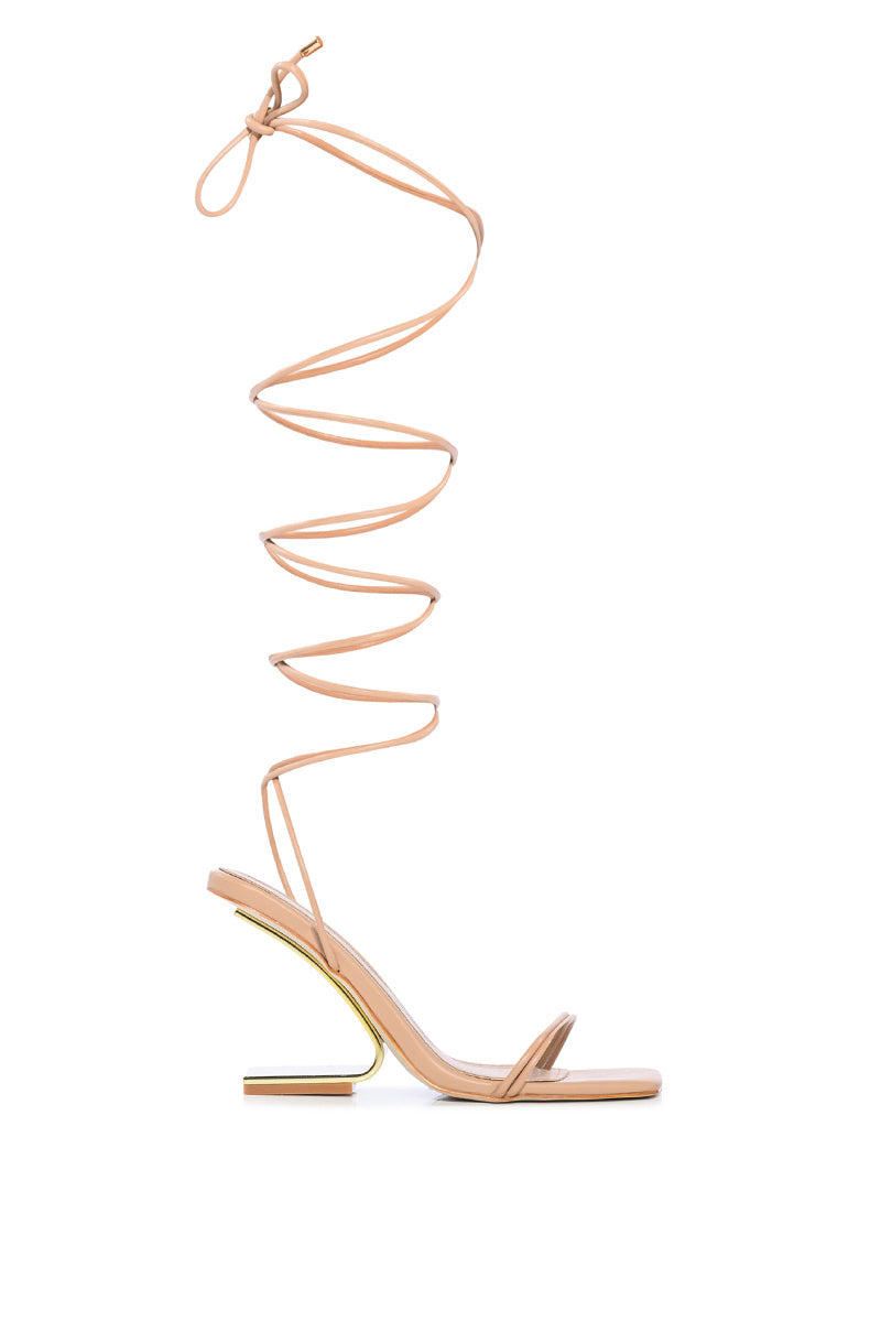 AZALEA WANG FERNANDA SWOOP HEEL SANDAL