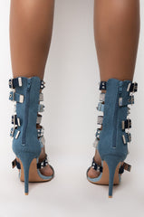 AZALEA WANG SWEET THEN SOUR STILETTO SANDAL IN DENIM