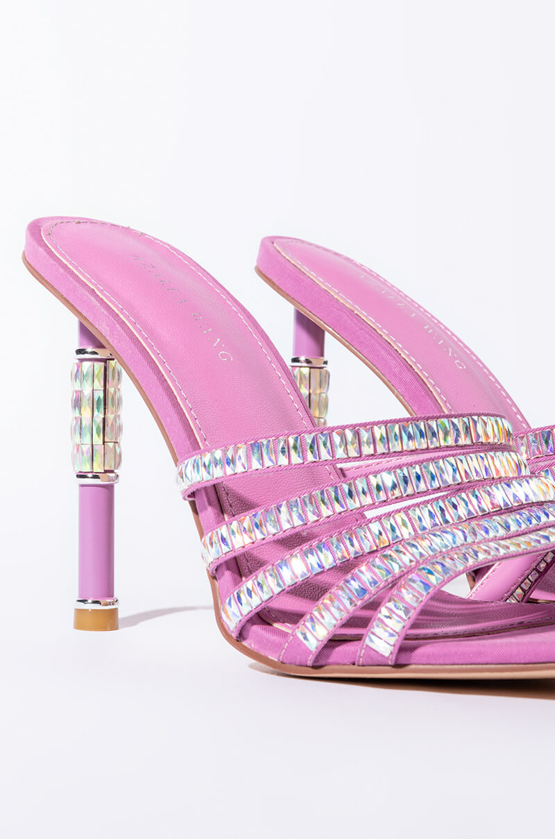 AZALEA WANG TAKE IT BACK STILETTO SANDAL IN PURPLE