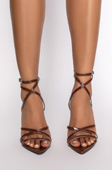 AZALEA WANG TAKE YOU ANYWHERE STILETTO SANDAL IN BROWN