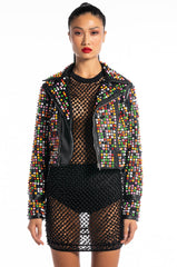 TASTE THE RAINBOW MOTO JACKET