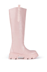 AZALEA WANG VALERIE SLIP ON PINK BOOT IN PINK