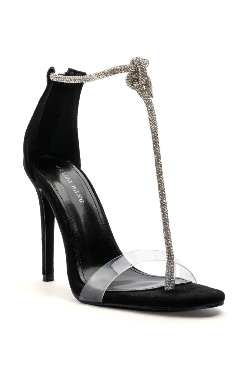 AZALEA WANG TIA STILETTO SANDAL IN SILVER