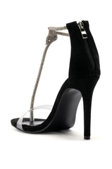 AZALEA WANG TIA STILETTO SANDAL IN SILVER