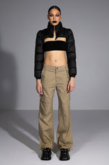 AZALEA WANG ULTRA CROP PUFFER JACKET