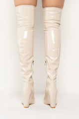 AZALEA WANG UP ALL NIGHT WEDGE BOOT IN BONE
