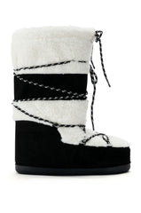 AZALEA WANG VALENTINA SUEDE BOOT IN BLACK