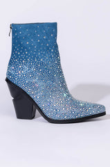 AZALEA WANG WHY SO SERIOUS CHUNKY BOOTIE IN DENIM