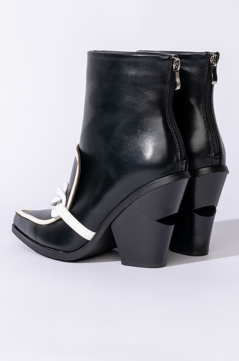 AZALEA WANG WITH OR WITHOUT YOU CHUNKY BOOTIE IN BLACK WHITE