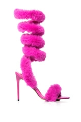 AZALEA WANG YASEEN FUR WRAP UP SANDAL