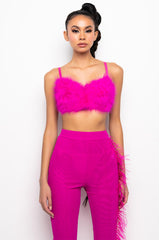 BABY PLEASE FEATHERS BRALETTE