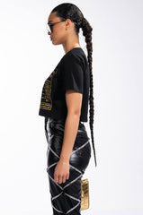 BAD BISH EMBELLISHED SHORT SLEEVE TSHIRT