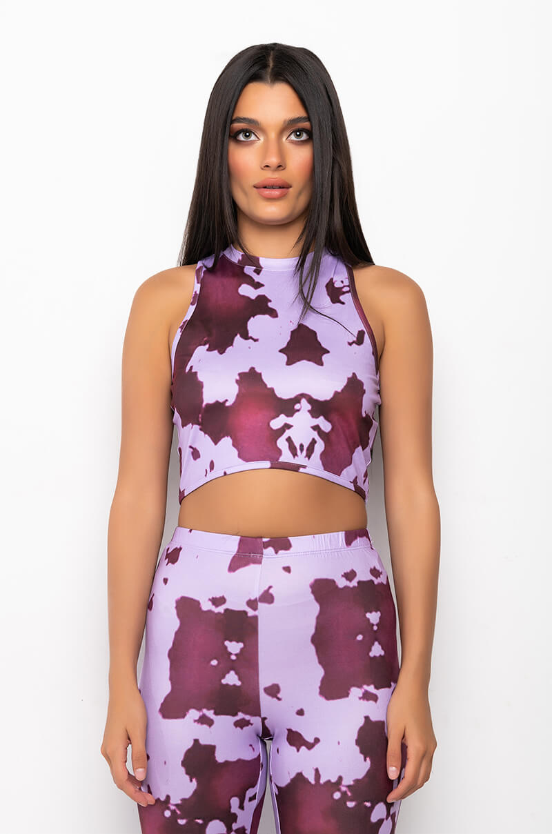 BAE CREW NECK SLEEVELESS CROP TOP