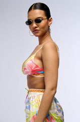 BAHAMA MAMA PRINTED BRALETTE TOP