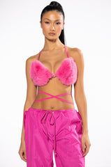 BARBZ FAUX FUR BRALETTE
