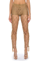 BEACHY KEEN KNIT CUTOUT PANTS