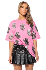 BEAR WITH ME EMBELLISHED TEE