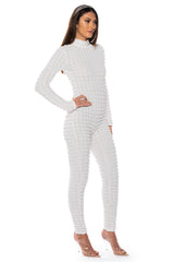 BEAT THE ODDS TEXTURED CATSUIT