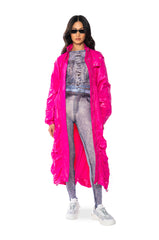 BEETROOT SWISHY LUXE TRENCH