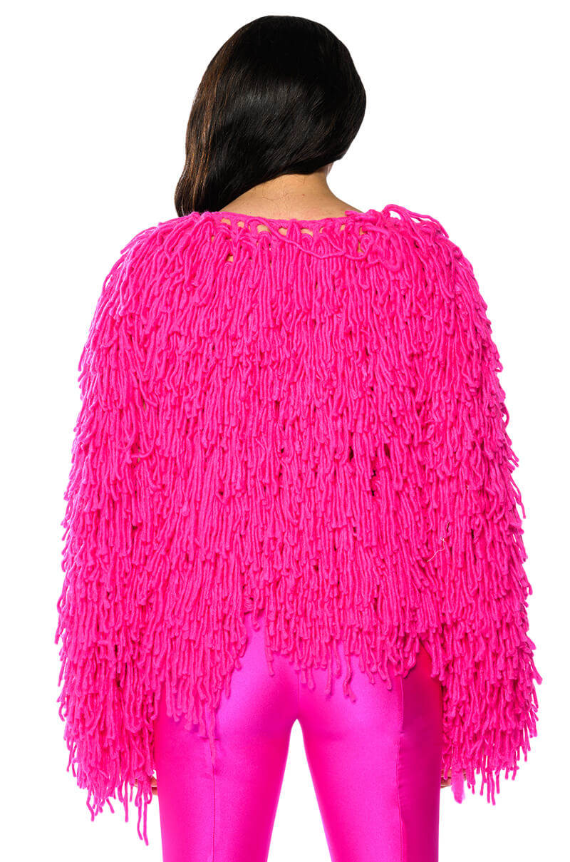 BEFORE I LOVE U FRINGE CARDIGAN