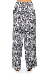 BELIEVER PRINTED WIDE LEG TROUSER