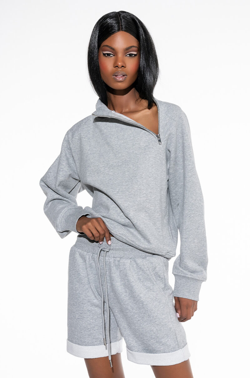 BEST I EVER HAD HALF ZIP SWEATSHIRT