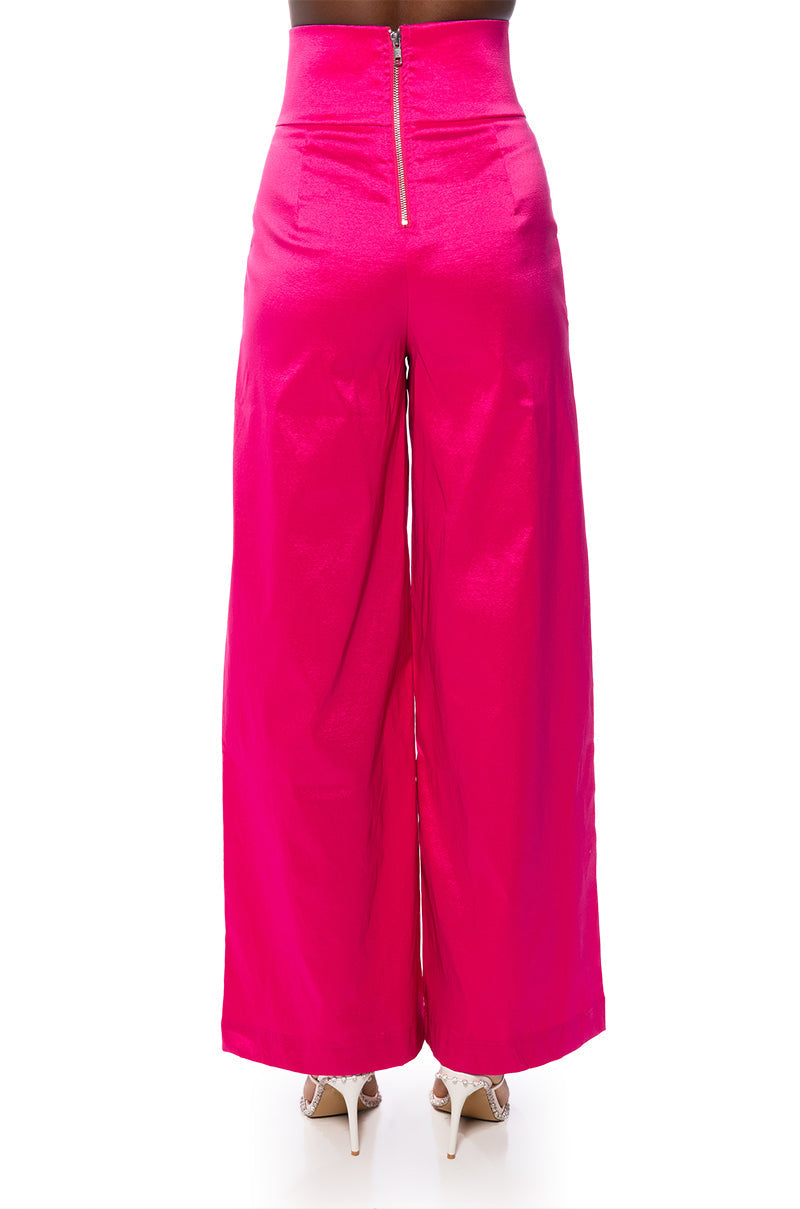 BIG BOOTY HIGH WAIST WIDE LEG TROUSER