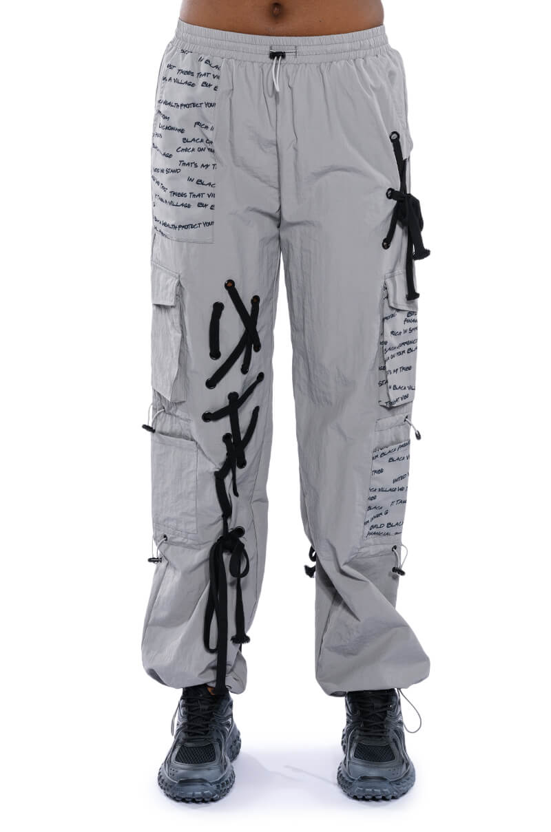 BLACK VILLAGE FOUNDATION LOGO LACE DETAIL SWEATPANT