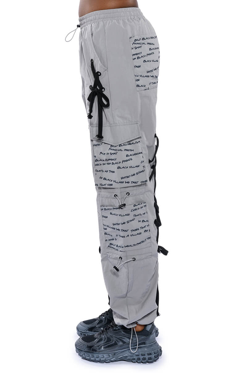 BLACK VILLAGE FOUNDATION LOGO LACE DETAIL SWEATPANT