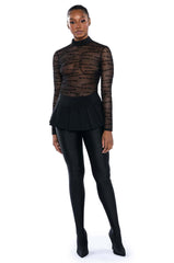 BLACK VILLAGE FOUNDATION LOGO MESH BODYSUIT
