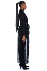 BLACK VILLAGE FOUNDATION LOGO MESH DUSTER