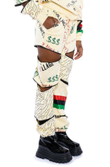 BLACK VILLAGE FOUNDATION ZIPPER DETAIL SWEATPANT