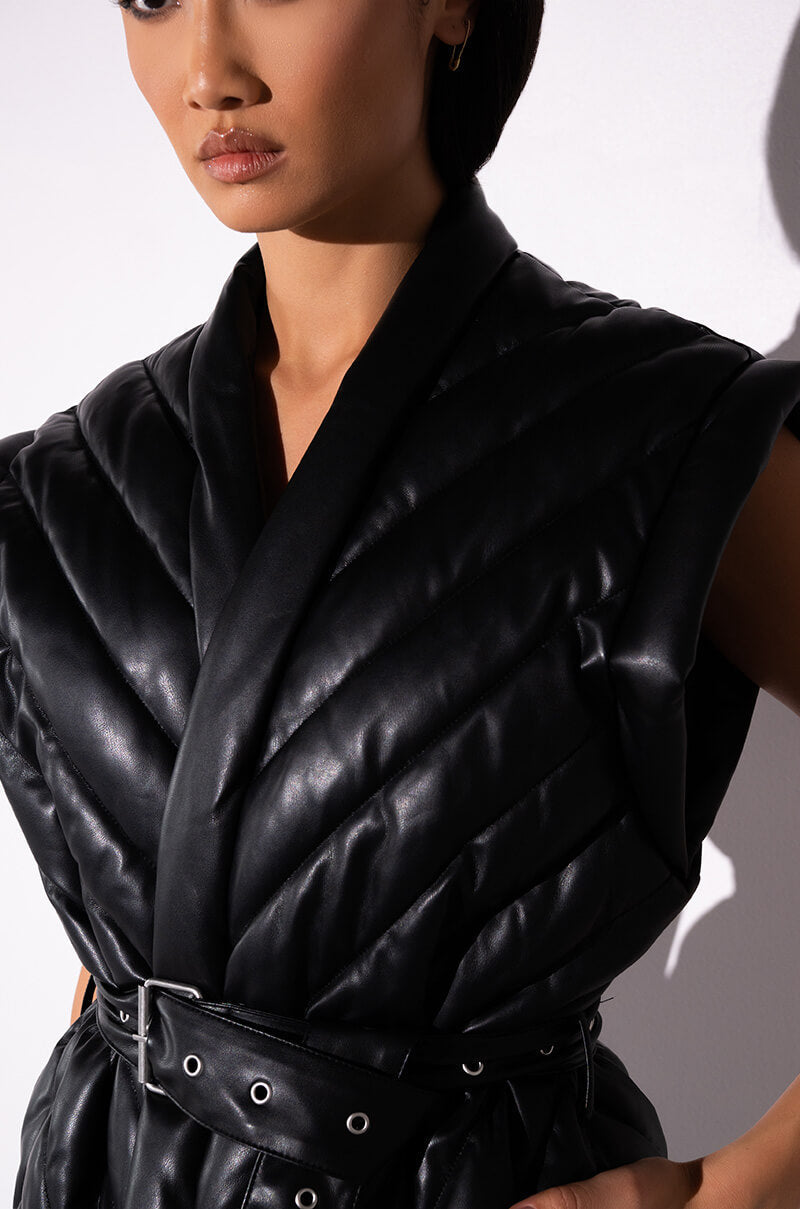 BLANK NYC UNDER THE RADAR PU VEST