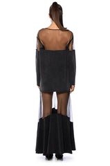 BLANK SPACE MESH MAXI DRESS