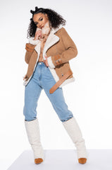 BLEECKER STREET SUEDE BOMBER JACKET