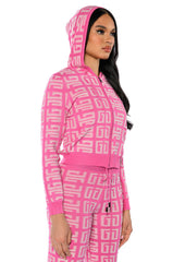 BLOWN AWAY ZIP UP SWEATER