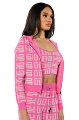 BLOWN AWAY ZIP UP SWEATER
