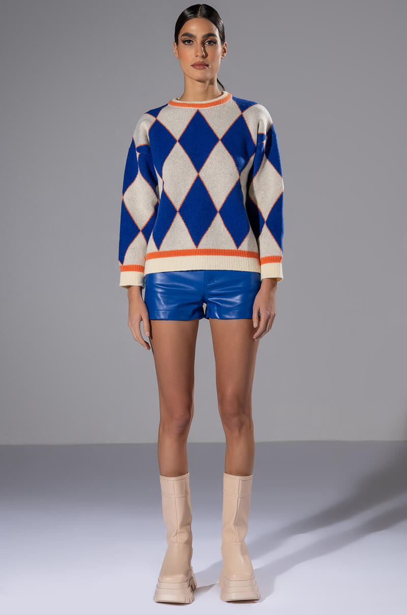 CALLIE FAUX LEATHER SHORT