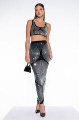 BODIED RHINESTONE CROP TOP