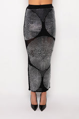 BODIED RHINESTONE MAXI SKIRT