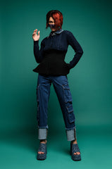 BON SOIR STRAIGHT CARGO JEANS