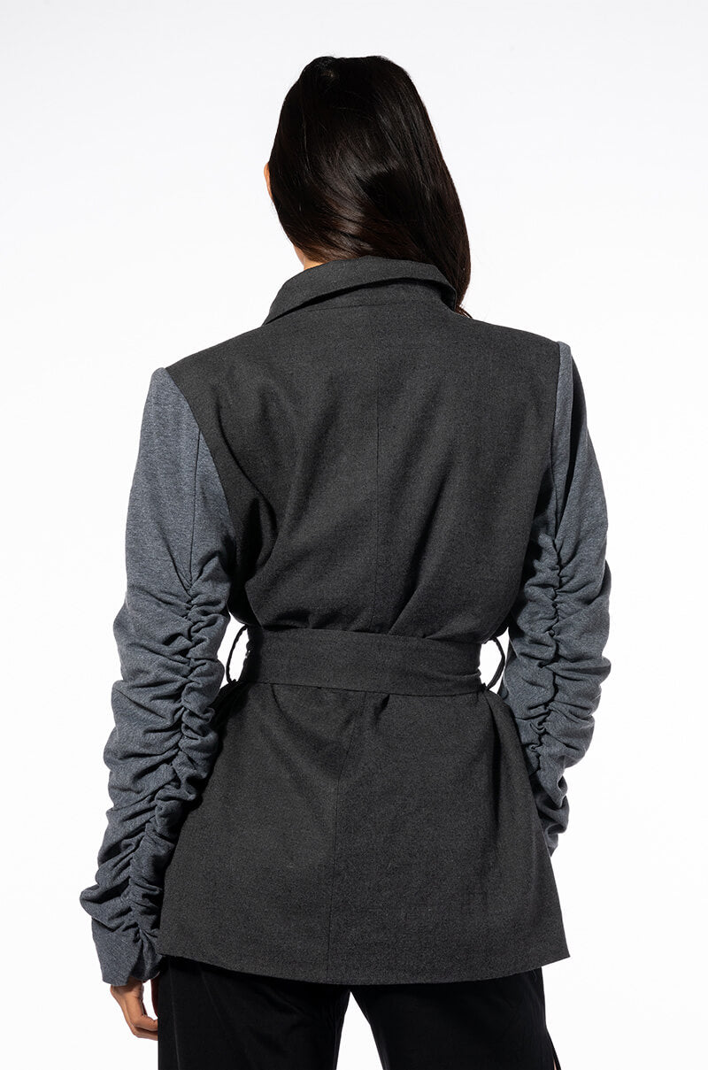 SWEATSHIRT SLEEVE BLAZER