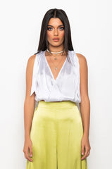 LELANI BOW DETAIL SLEEVELESS BLOUSE