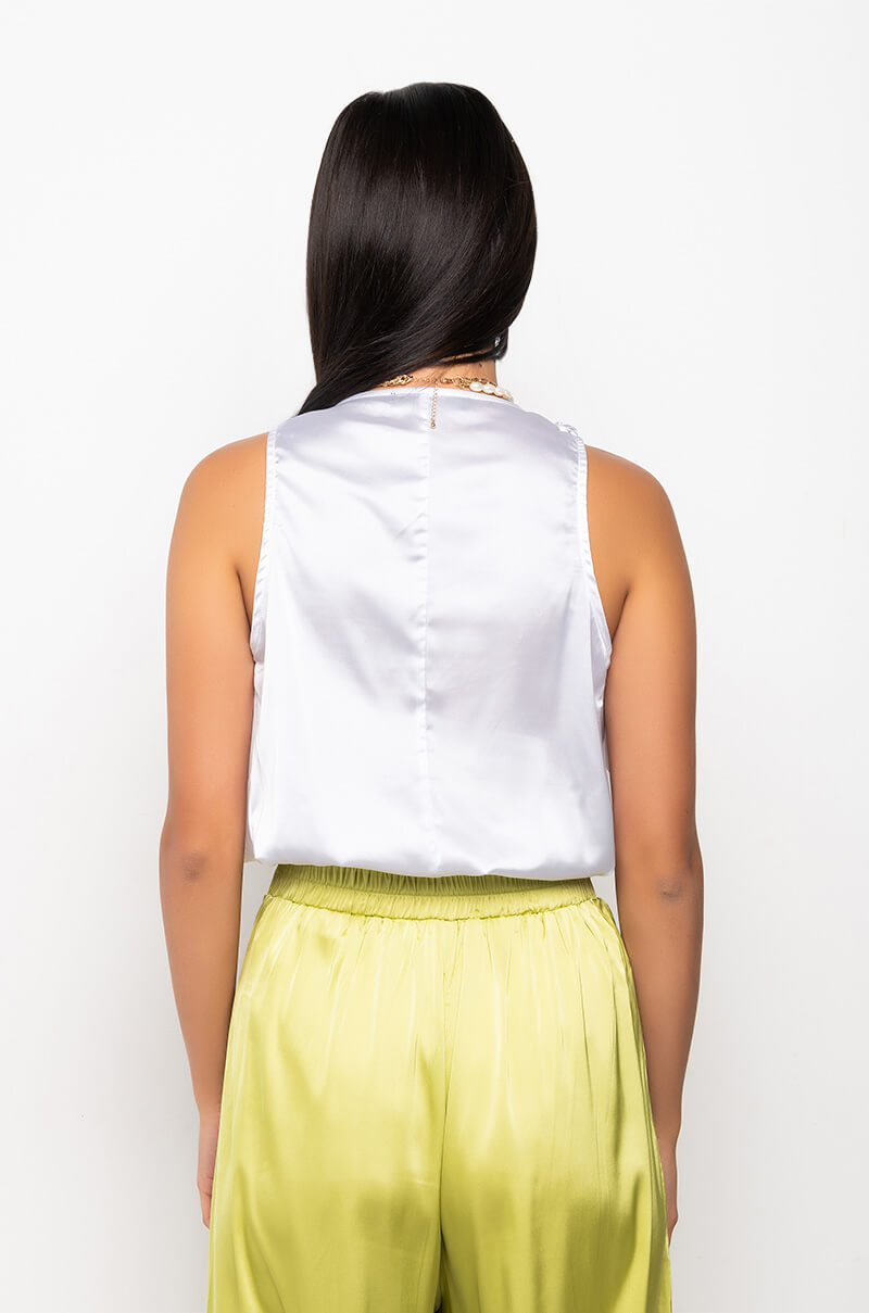 LELANI BOW DETAIL SLEEVELESS BLOUSE