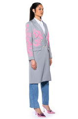 BOWERY EMBROIDERY TRENCH