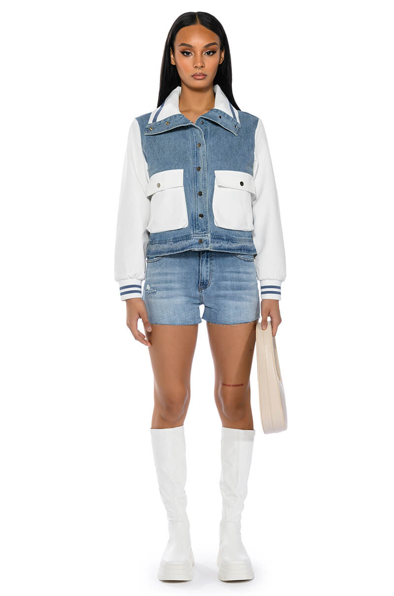 BRIDGEHAMPTON WITH IT DENIM RIB JACKET